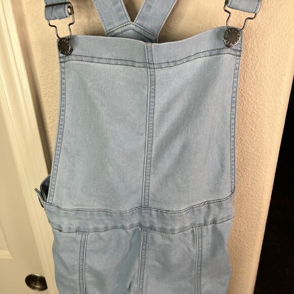 Girls Denim Overalls Light Blue Size 9/10 #611 - Picture 9 of 17